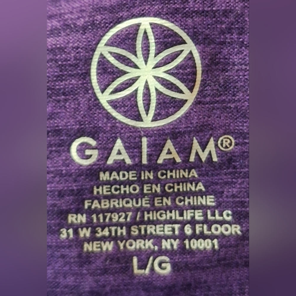 GAIAM Purple Short Sleeve Tee - Picture 5 of 6